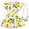 WhatsApp Image 2026 06 05 at 21.23.08 Girls Lemon Print Summer Dress with Purse (4-14Y)