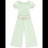 WhatsApp Image 2026 06 05 at 21.25.51 Girls 2pc Summer Top & Trousers Set with Belt (4-14Y)