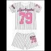 WhatsApp Image 2026 06 05 at 22.05.13 Girls Los Angeles 79 Baseball Top & Shorts Set (4-14Y)