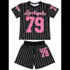 WhatsApp Image 2026 06 05 at 22.10.45 Girls Los Angeles 79 Baseball Top & Shorts Set (4-14Y)