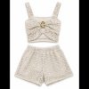 WhatsApp Image 2026 06 08 at 17.38.25 Girls 2pc Perforated Broach Top & Shorts Set (2-12Y)