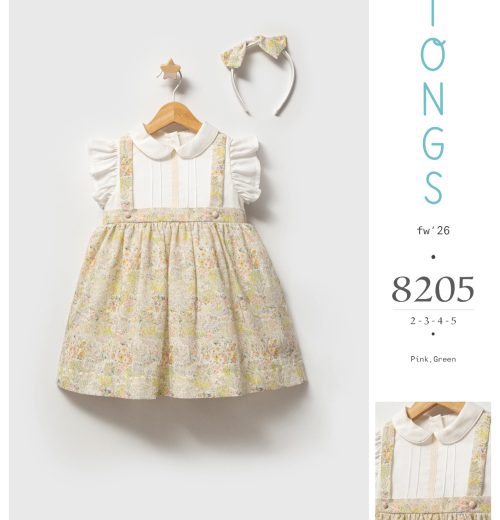 Girls Pastel Floral Dress & Headband Set (2-5Y)