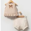 WhatsApp Image 2026 06 08 at 19.09.00 Baby Girls Ruffle Stripe Top & Bloomers Set (6-24M)
