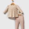 WhatsApp Image 2026 06 08 at 19.09.49 3 Baby Girls 2pc Floral Spanish Top & Perforated Leggings Set (6-24M)