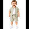 WhatsApp Image 2026 06 09 at 18.27.23 Baby Boys 3pc Summer Shirt, T Shirt & Shorts Set (6-36M)