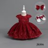 WhatsApp Image 2026 06 09 at 18.40.02 Baby Girls 3pc Embroidered Lace Party Dress with Headband & Shoes (6-24M)