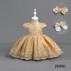 WhatsApp Image 2026 06 09 at 18.40.09 Baby Girls 3pc Embroidered Lace Party Dress with Headband & Shoes (6-24M)