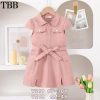WhatsApp Image 2026 06 11 at 18.18.17 2 Girls Double Pocket Belt Dress (4-10Y)