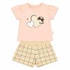 WhatsApp Image 2026 06 11 at 19.22.19 Baby Girls 2pc Heart T Shirt & Stripe Shorts Set (6-24M)