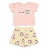 WhatsApp Image 2026 06 11 at 20.12.29 Baby Girls 2pc 'Love' T Shirt & Heart Shorts Set (6-24M)
