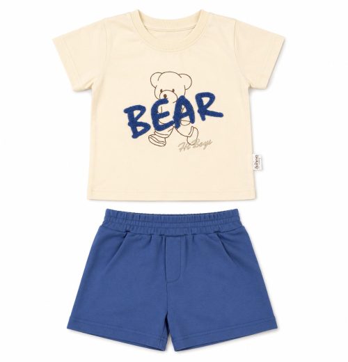 Baby Boys 2pc Teddy Bear T Shirt & Shorts Set (6-24M)