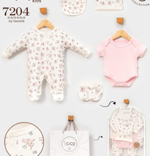 Baby Girls Unicorn 5pc Gift Set (0-9m)