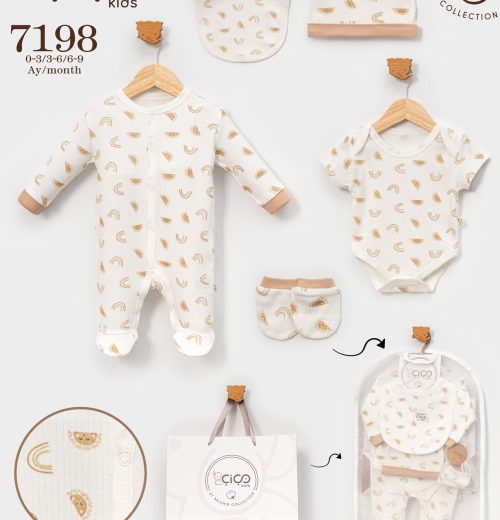 Baby Neutral 5pc Gift Set (0-9m)