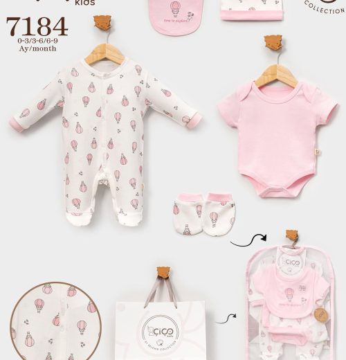 Baby Girls 'time to explore' 5pc Gift Set (0-9m)