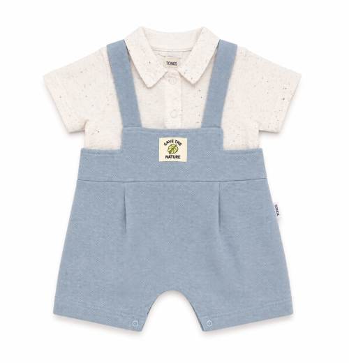 Baby Boys 2pc T Shirt & Dungaree Set (0-9m)
