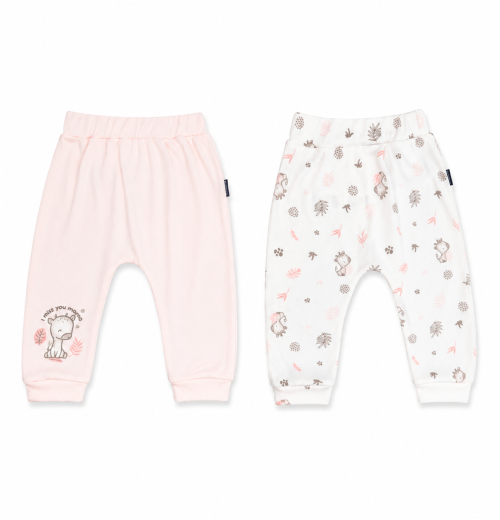Baby Girls Twin Pack Giraffe Bottoms Set (3-18m)