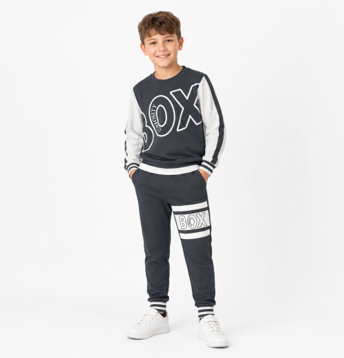 Boys 2pc Stylish Stripe Tracksuit (4-12Y)