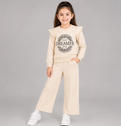 Girls 2pc Diamante Leopard Print Tracksuit (4-12Y)