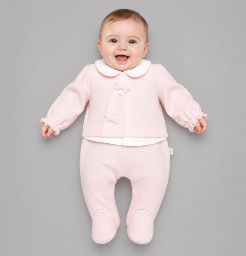 Baby Girls 2pc Spanish Bow Top & Bottoms Set (0-9m)