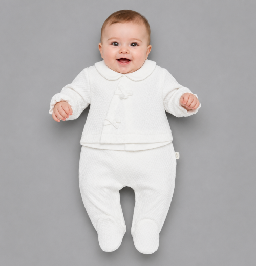 Baby Girls 2pc Spanish Bow Top & Bottoms Set (0-9m)