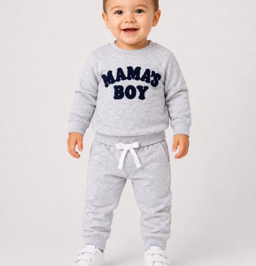 Baby Boys 2pc 'MAMA'S BOY' Tracksuit (0-36m)