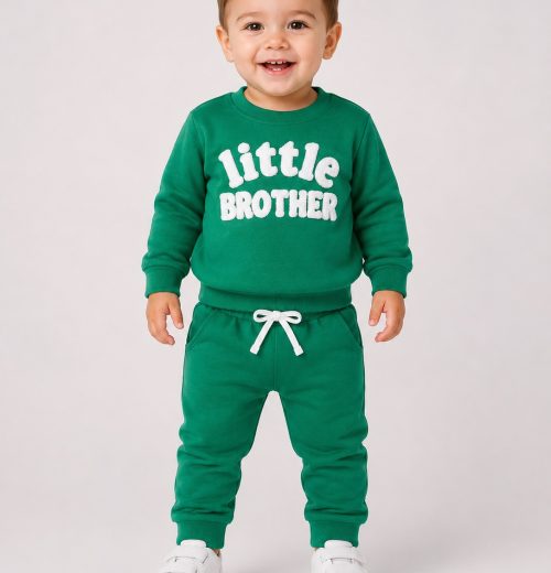 Baby Boys 2pc 'little brother' Tracksuit (0-36m)