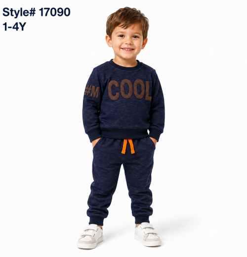 Boys 2pc 'COOL' Embroidered Tracksuit (1-4y)