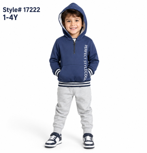 Boys 2pc Zip Hooded Tracksuit (1-4y)