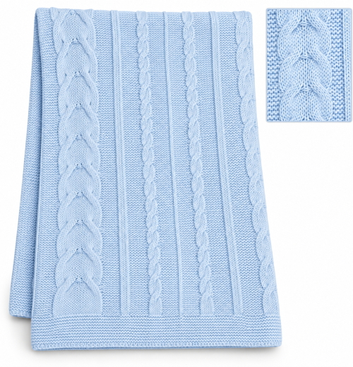 Baby Boys Knitted Shawl