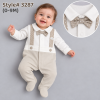 IMG 6745 Baby Boys All in One Attached Braces & Bow Tie Romper (0-9m)