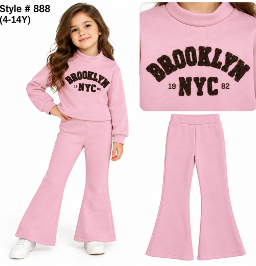 Girls 2pc Brooklyn NYC Tracksuit (4-14y)