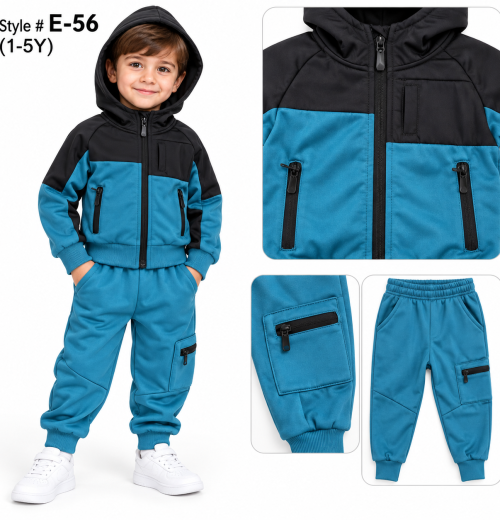 Boys 2pc Double Pocket Tracksuit (1-5y)