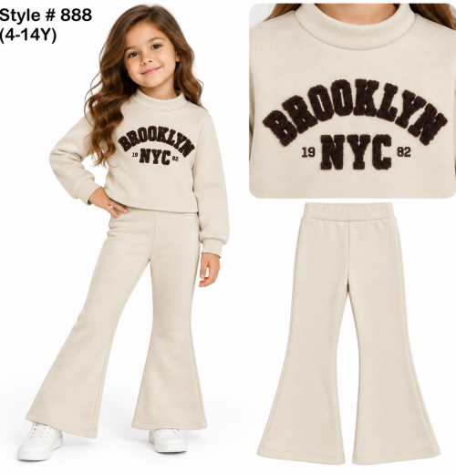 Girls 2pc Brooklyn NYC Tracksuit (4-14y)